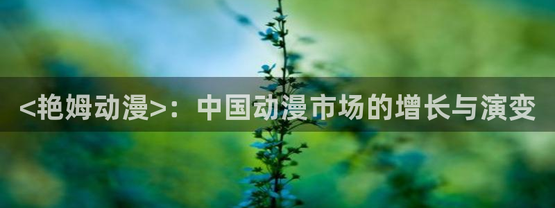 jm动漫天堂：<艳姆动漫>：中国动漫市场的增长与演变